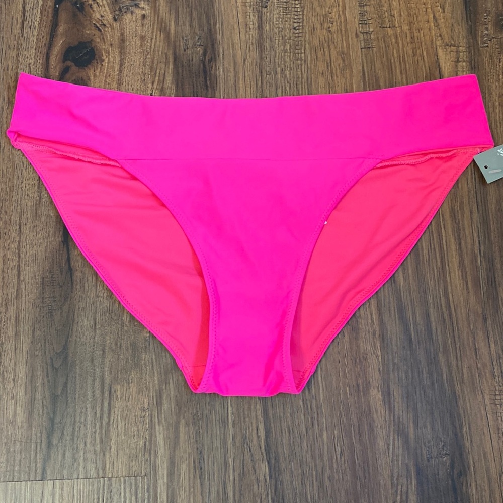 Aerie banded bikini bottoms pink